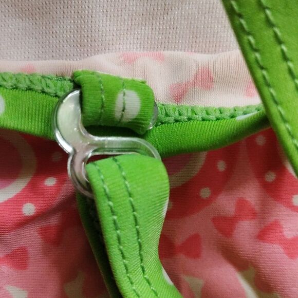 Floatimini Tankini 3T Pink Green Summer Swim Top Adjustable Straps - Picture 4 of 8